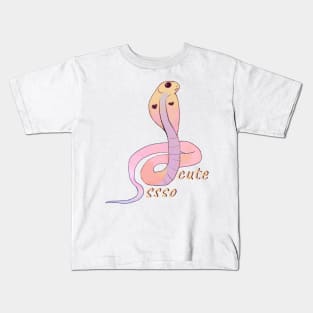 Cute watercolor snake so cute Kids T-Shirt